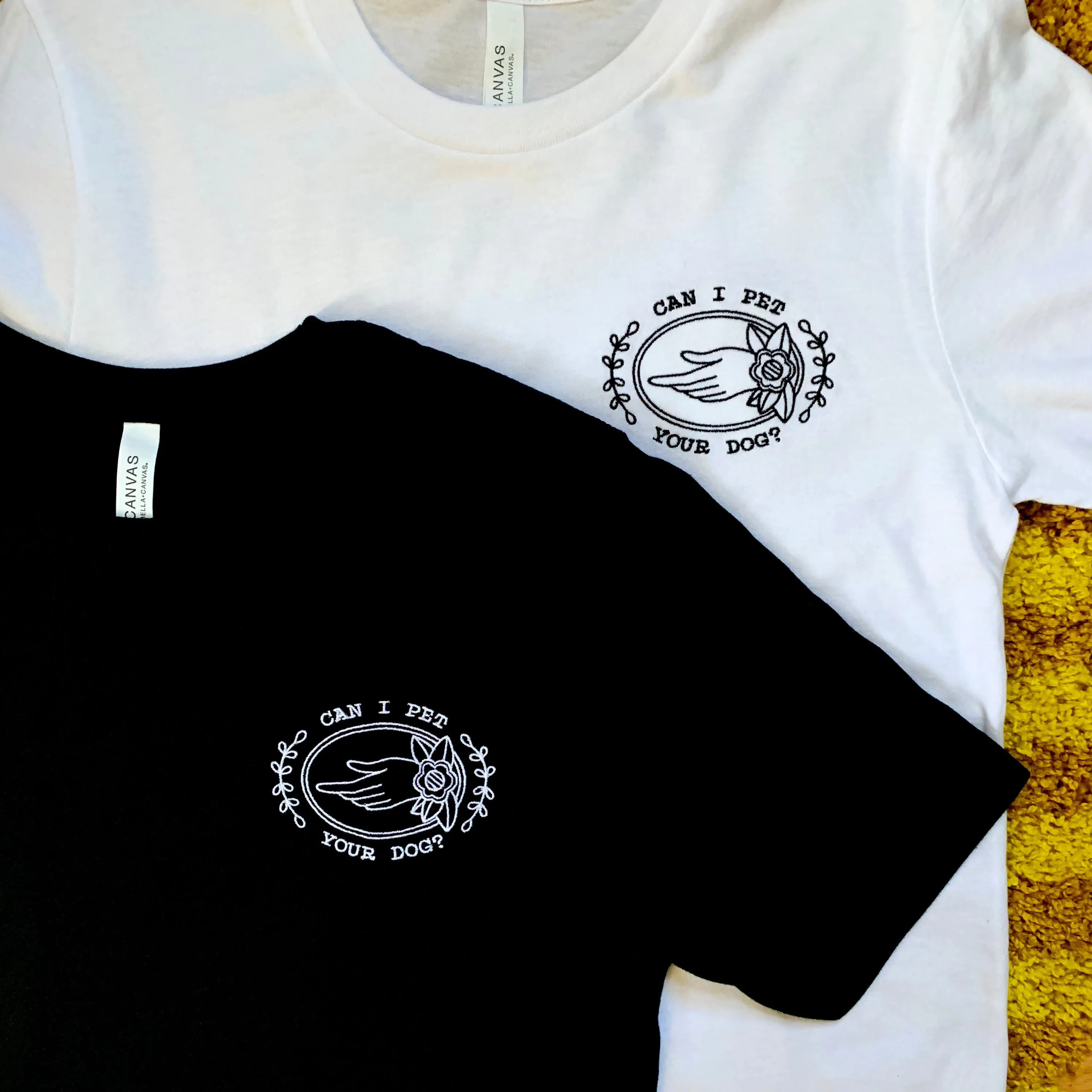 Can I Pet Your Dog? Embroidered T-Shirt