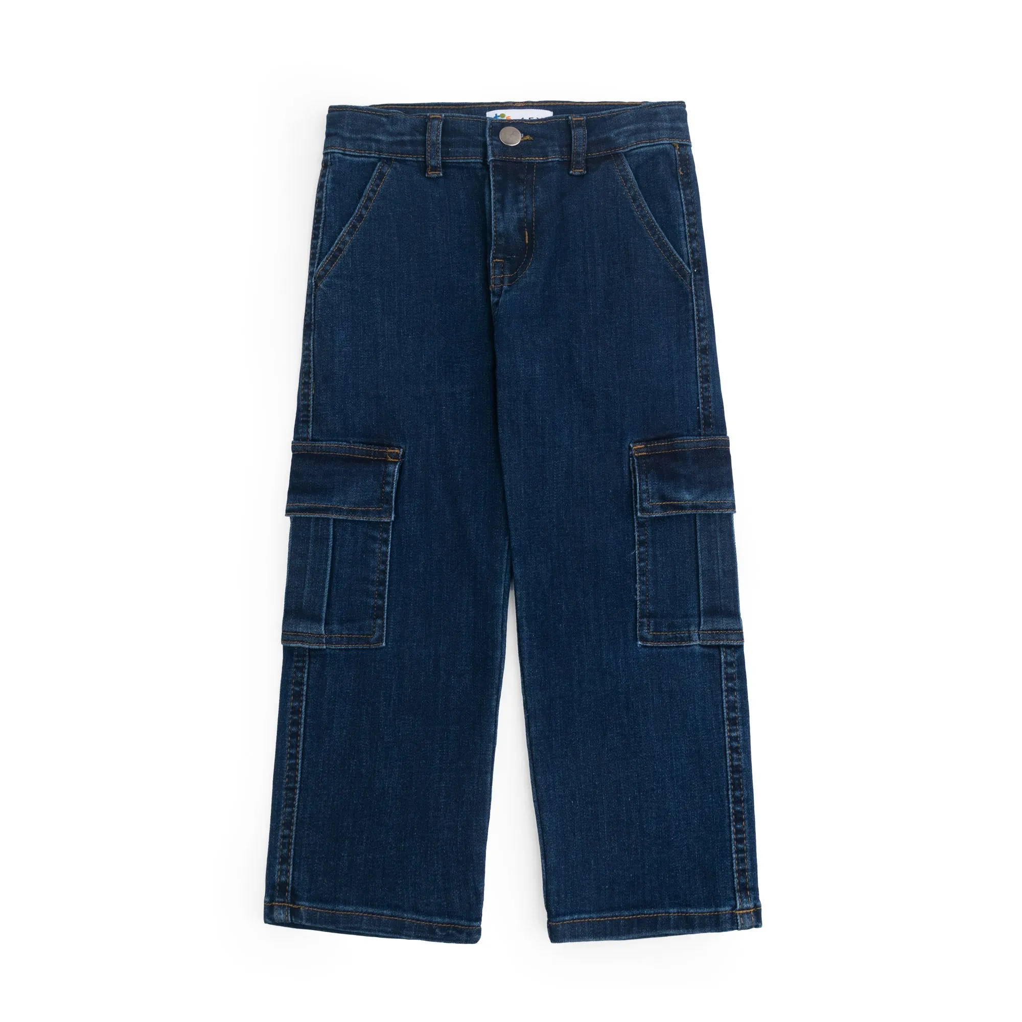 Cargo Pocket Dark Blue Denim