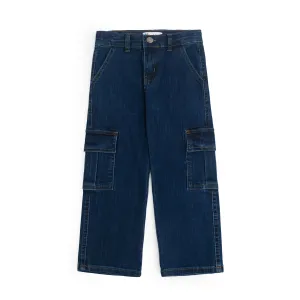 Cargo Pocket Dark Blue Denim