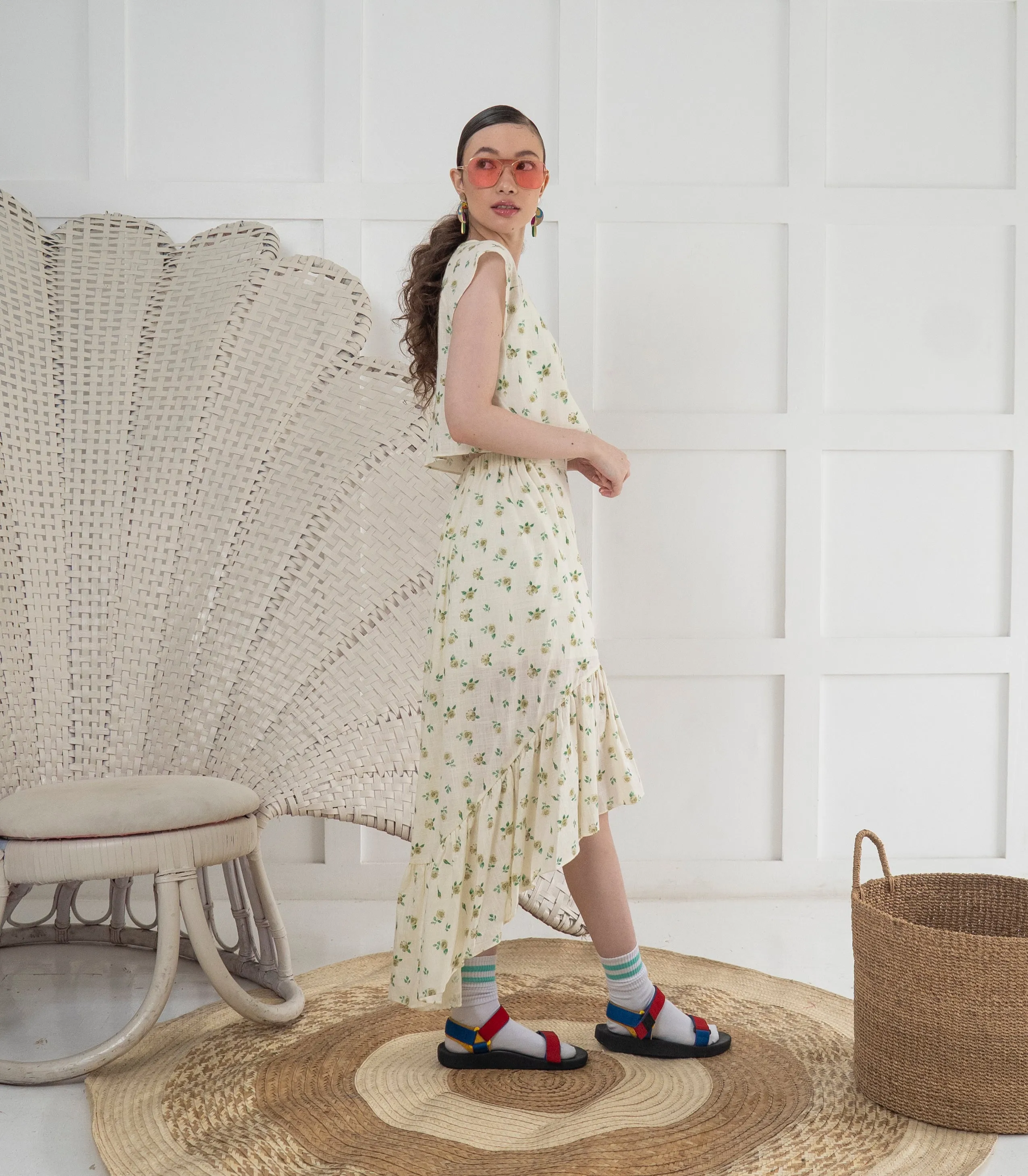 Casita Ailana Boxy Top and Mullet Skirt Set