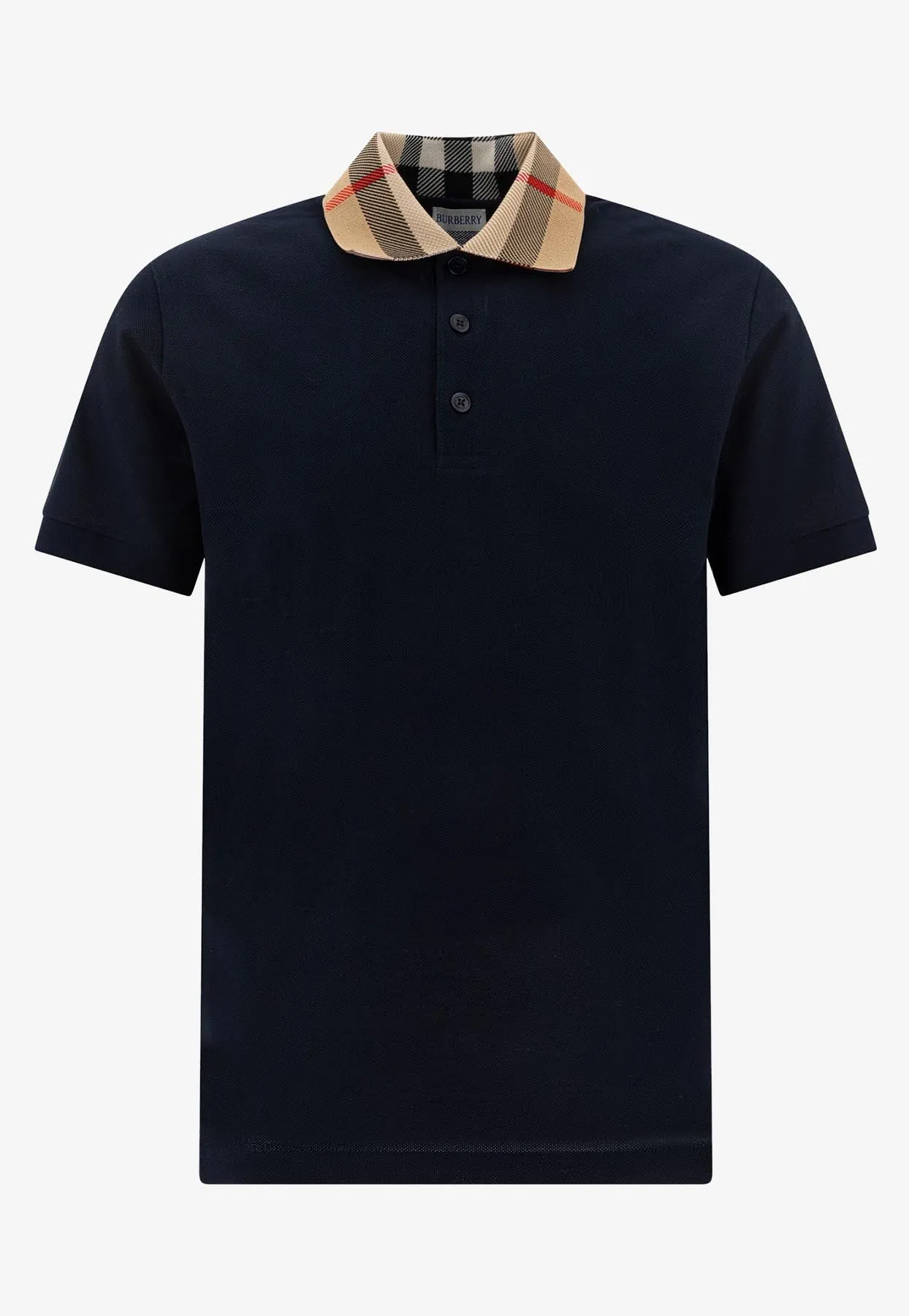 Checked Collar Polo T-shirt