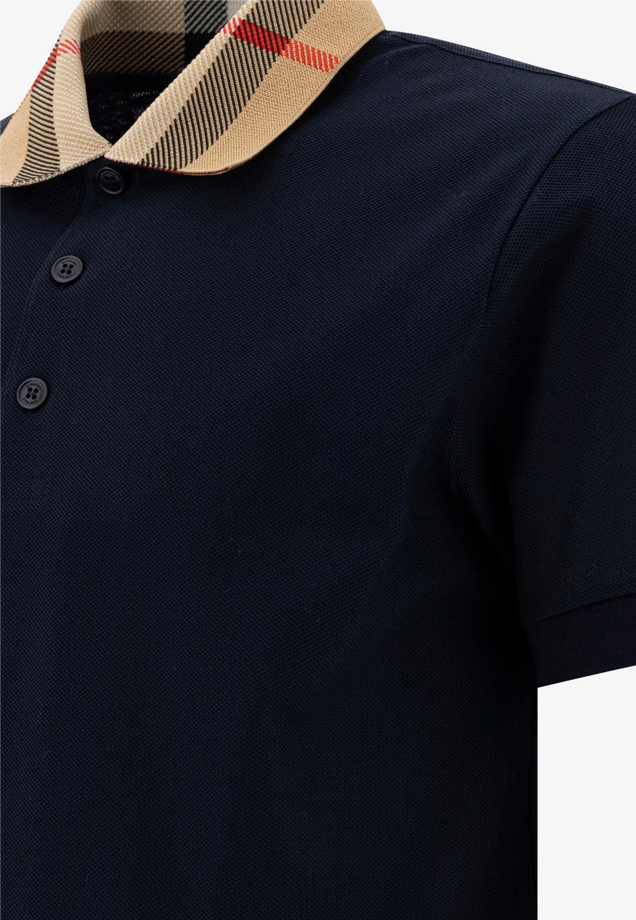 Checked Collar Polo T-shirt