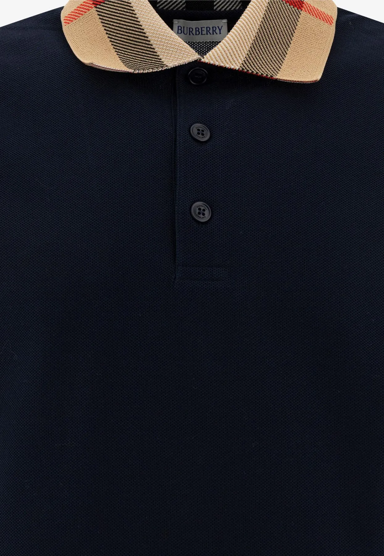 Checked Collar Polo T-shirt