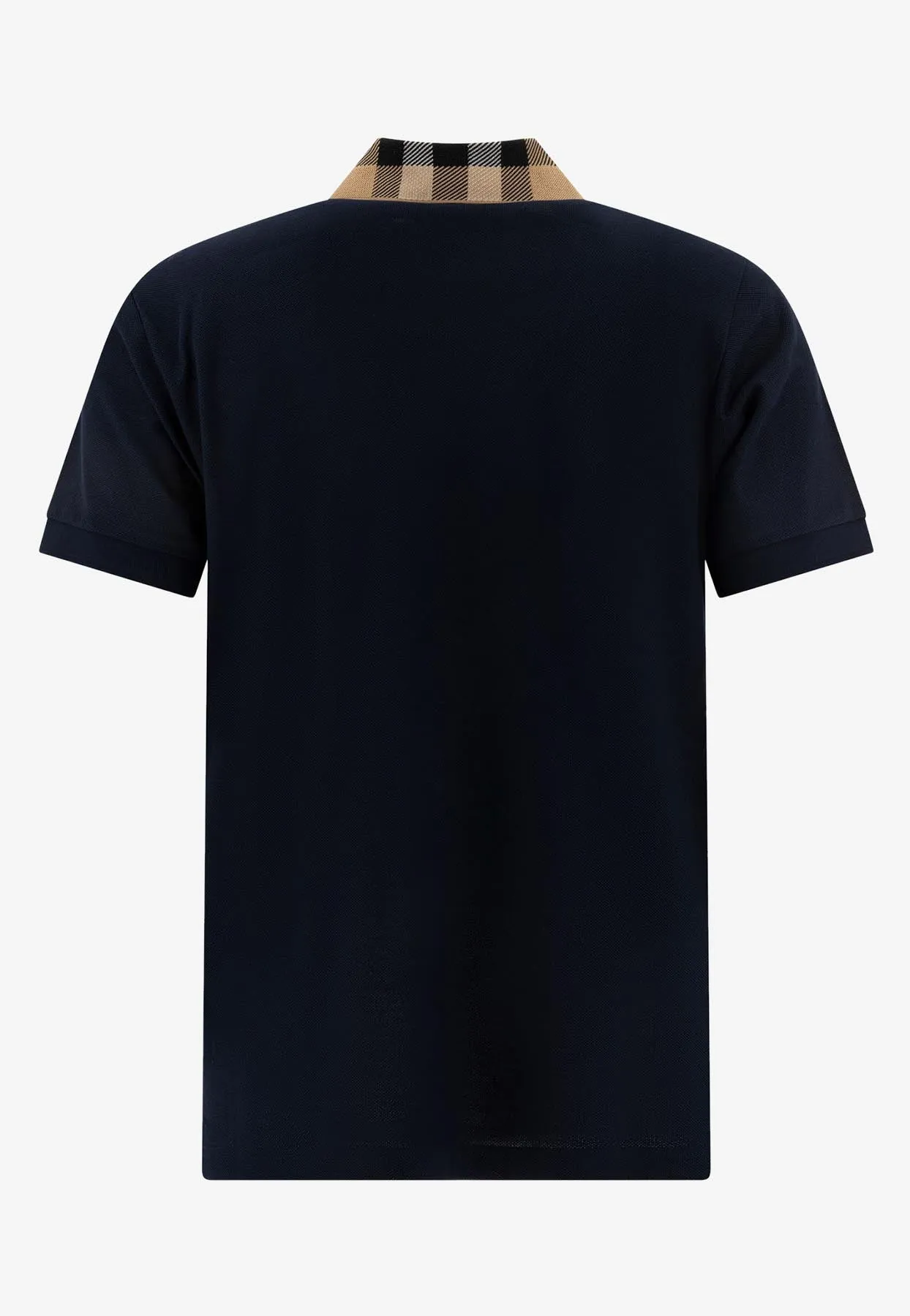 Checked Collar Polo T-shirt