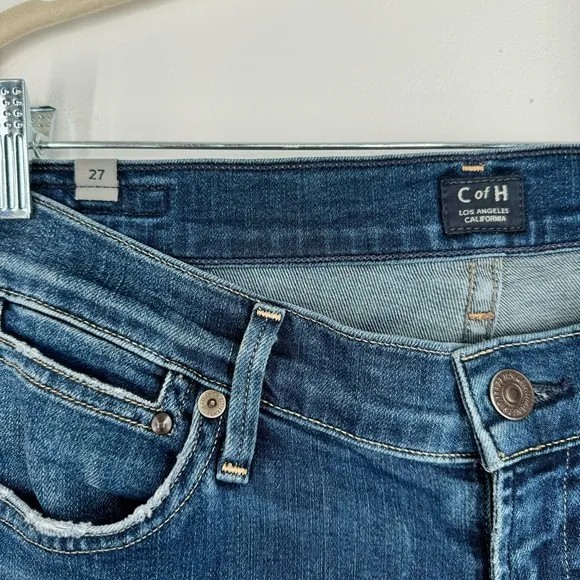 Citizens of Humanity Emannuelle Petite Slim Boot Cut Jeans Raw Hem Size 27