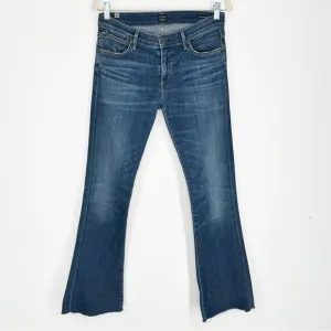 Citizens of Humanity Emannuelle Petite Slim Boot Cut Jeans Raw Hem Size 27