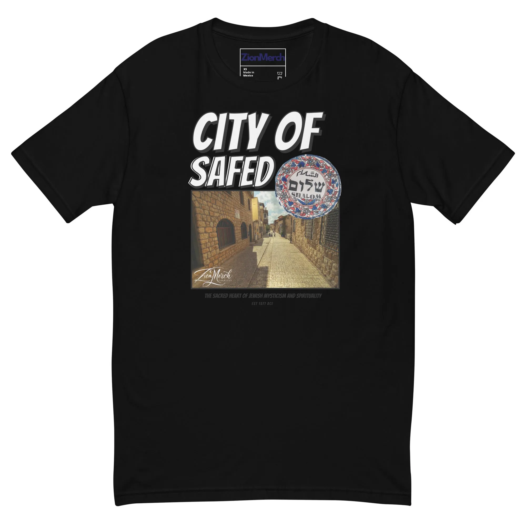 City Of Safed Men’s Fitted Tee