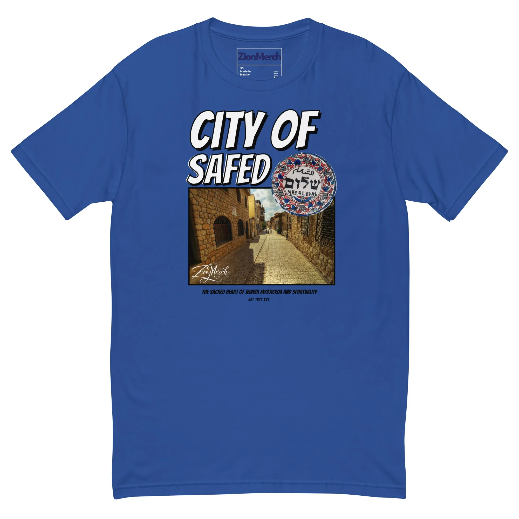 City Of Safed Men’s Fitted Tee