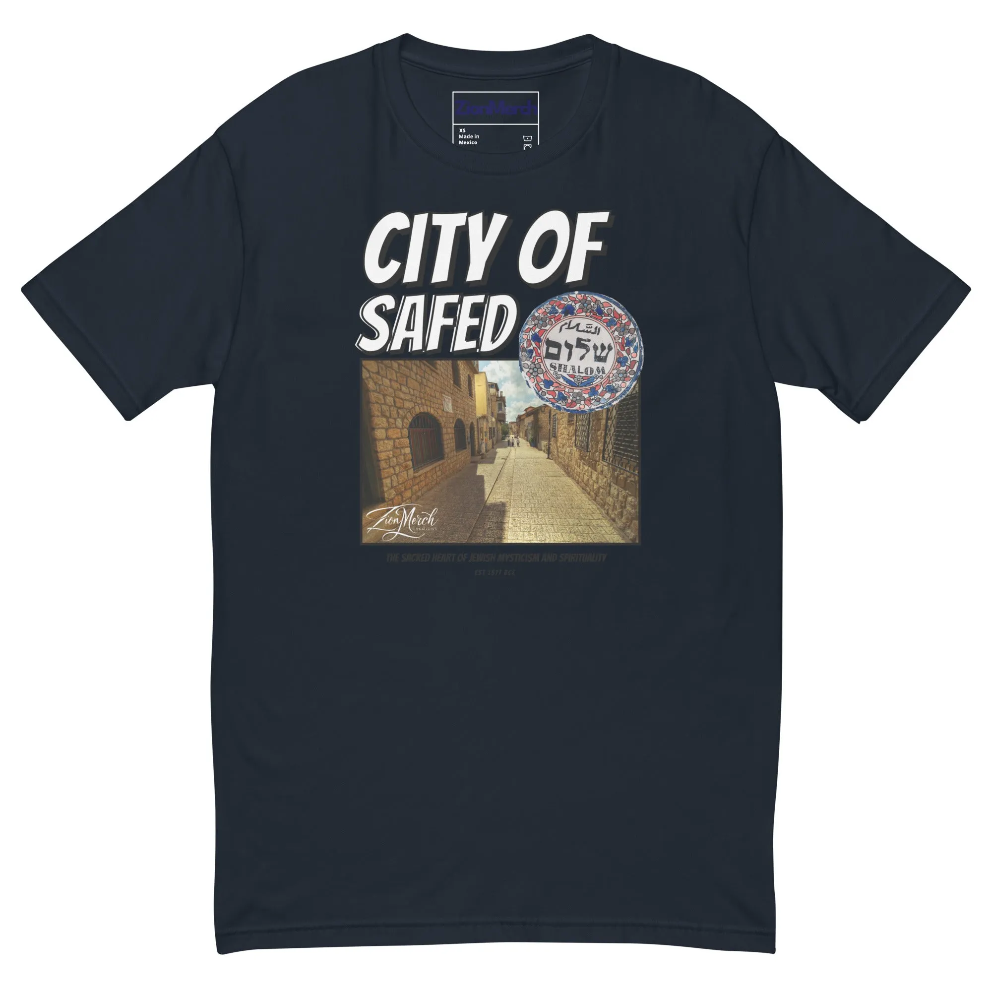 City Of Safed Men’s Fitted Tee