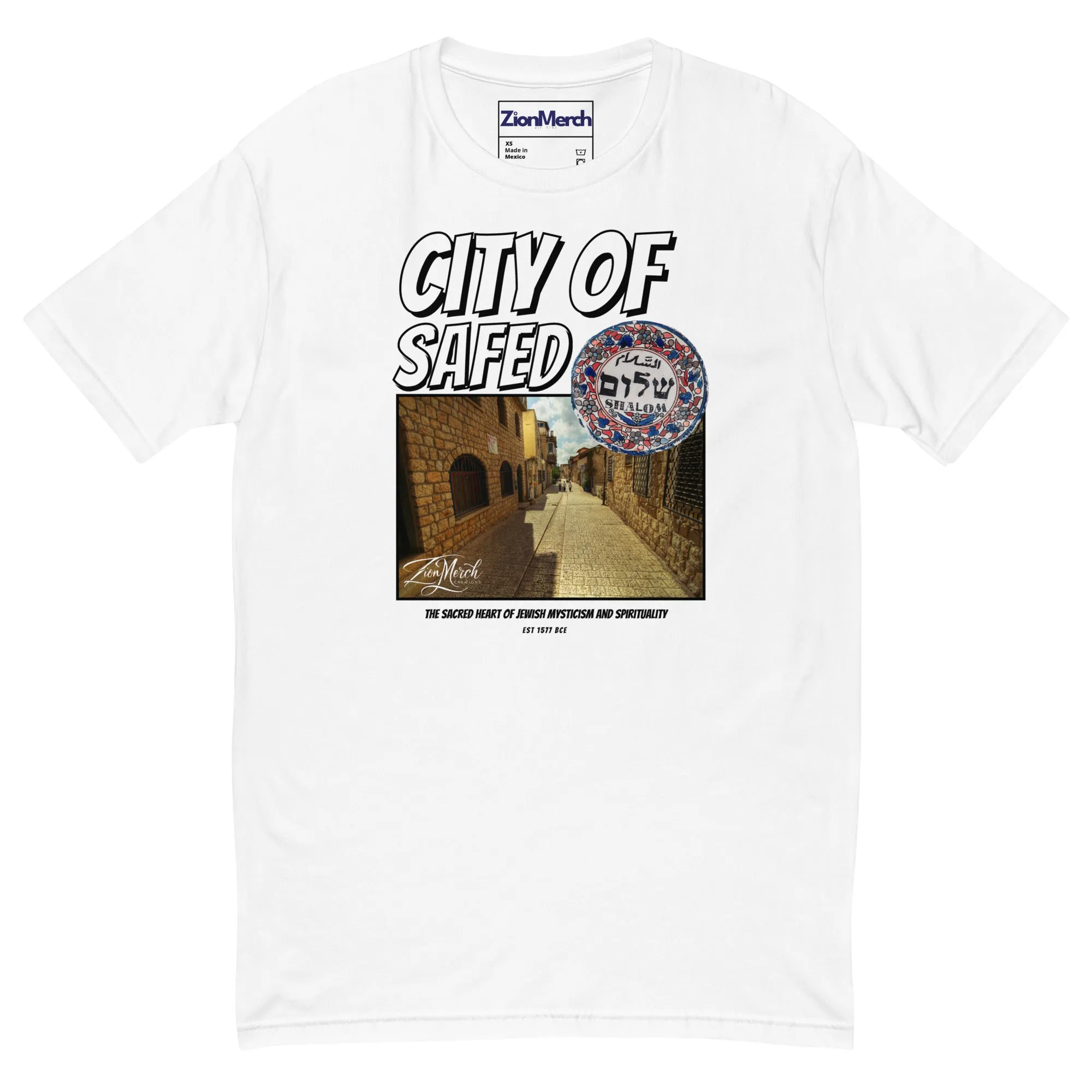 City Of Safed Men’s Fitted Tee