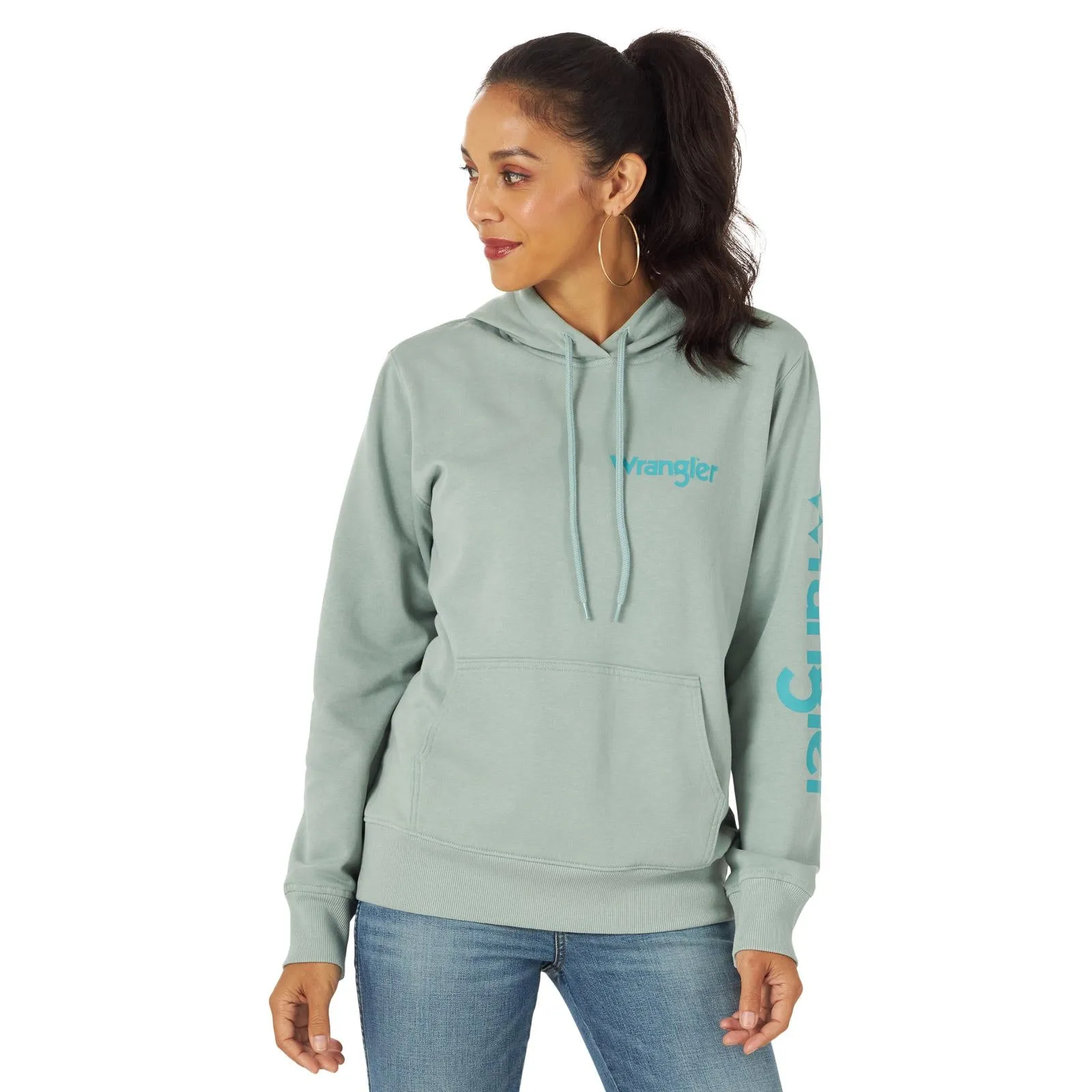 CL112317301 Womens Wrangler Hoodie Retro Knit