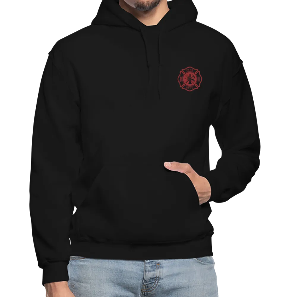Clark Firefighter Flag Gildan Heavy Blend Adult Hoodie