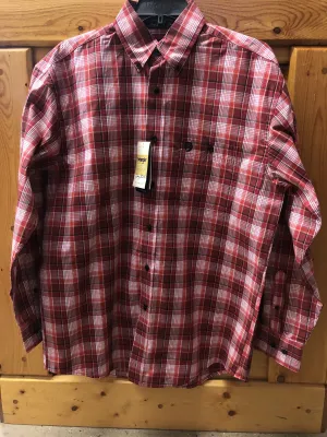 CLMGSR934-XL-Red/Blk Shirt George Strait L/S Plaid Button