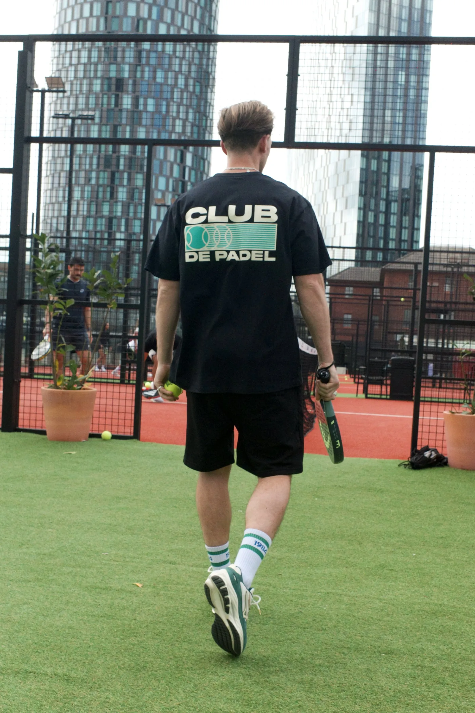 Club de Padel 'Heritage' Tee - Black