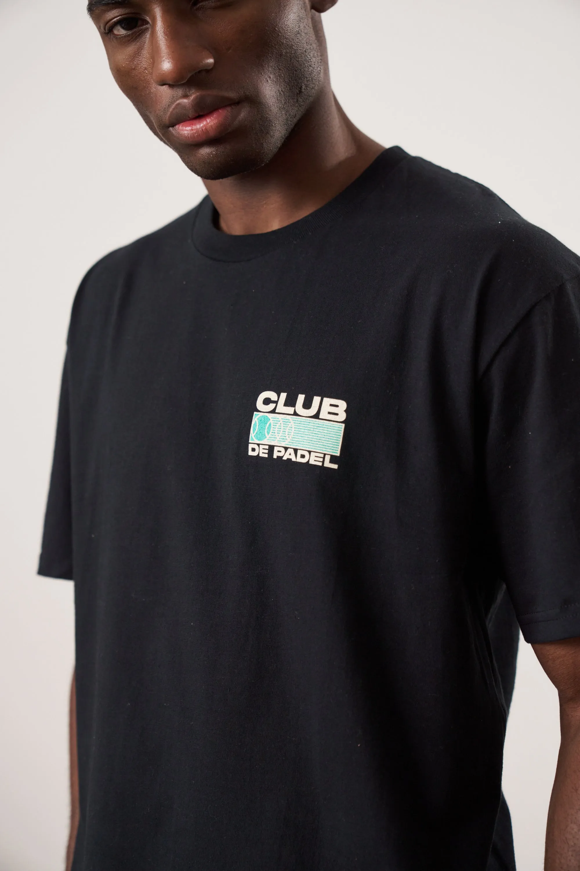 Club de Padel 'Heritage' Tee - Black
