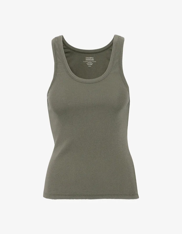 Colorful Standard Organic Rib Tanktop - Dusty Olive
