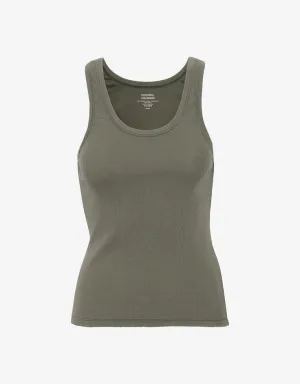 Colorful Standard Organic Rib Tanktop - Dusty Olive
