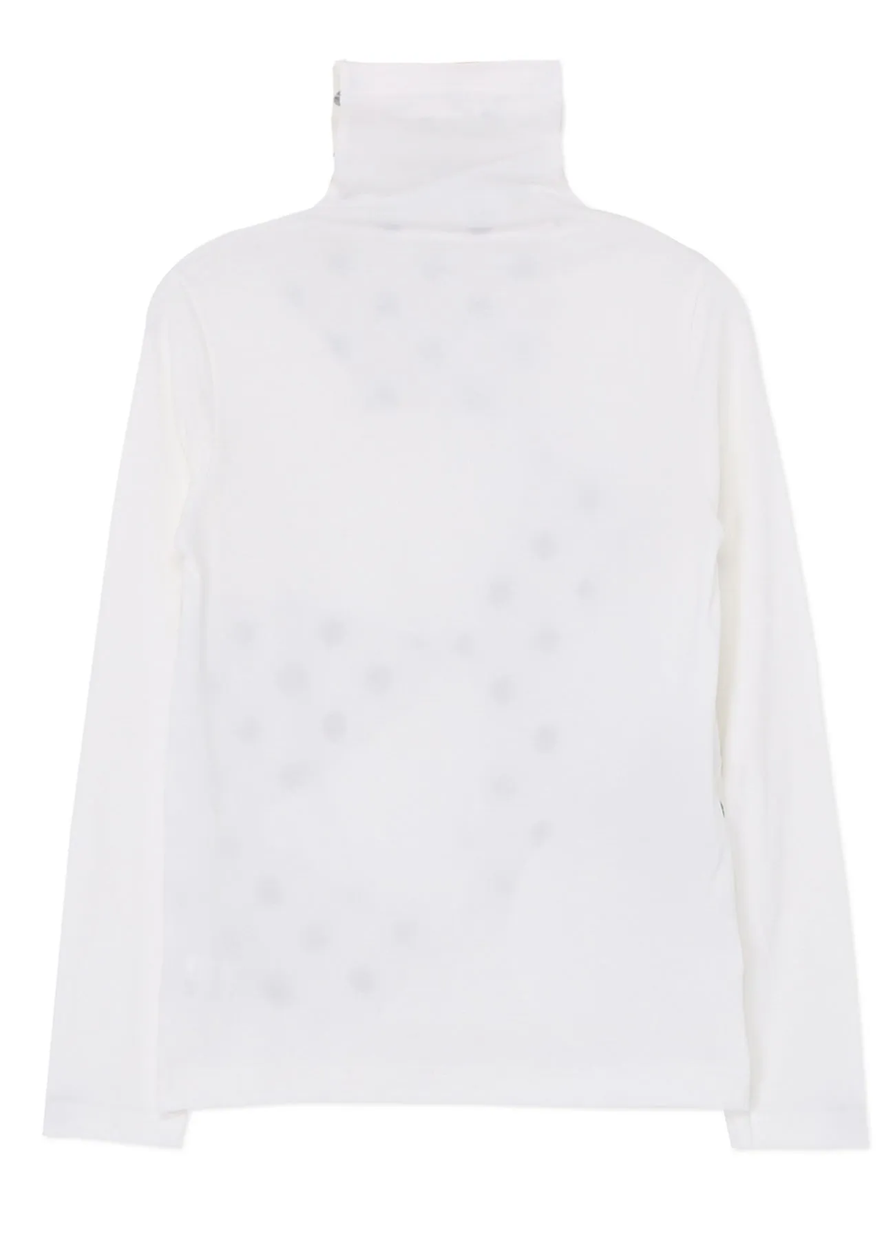 COTTON JERSEY PATCHWORK TURTLENECK