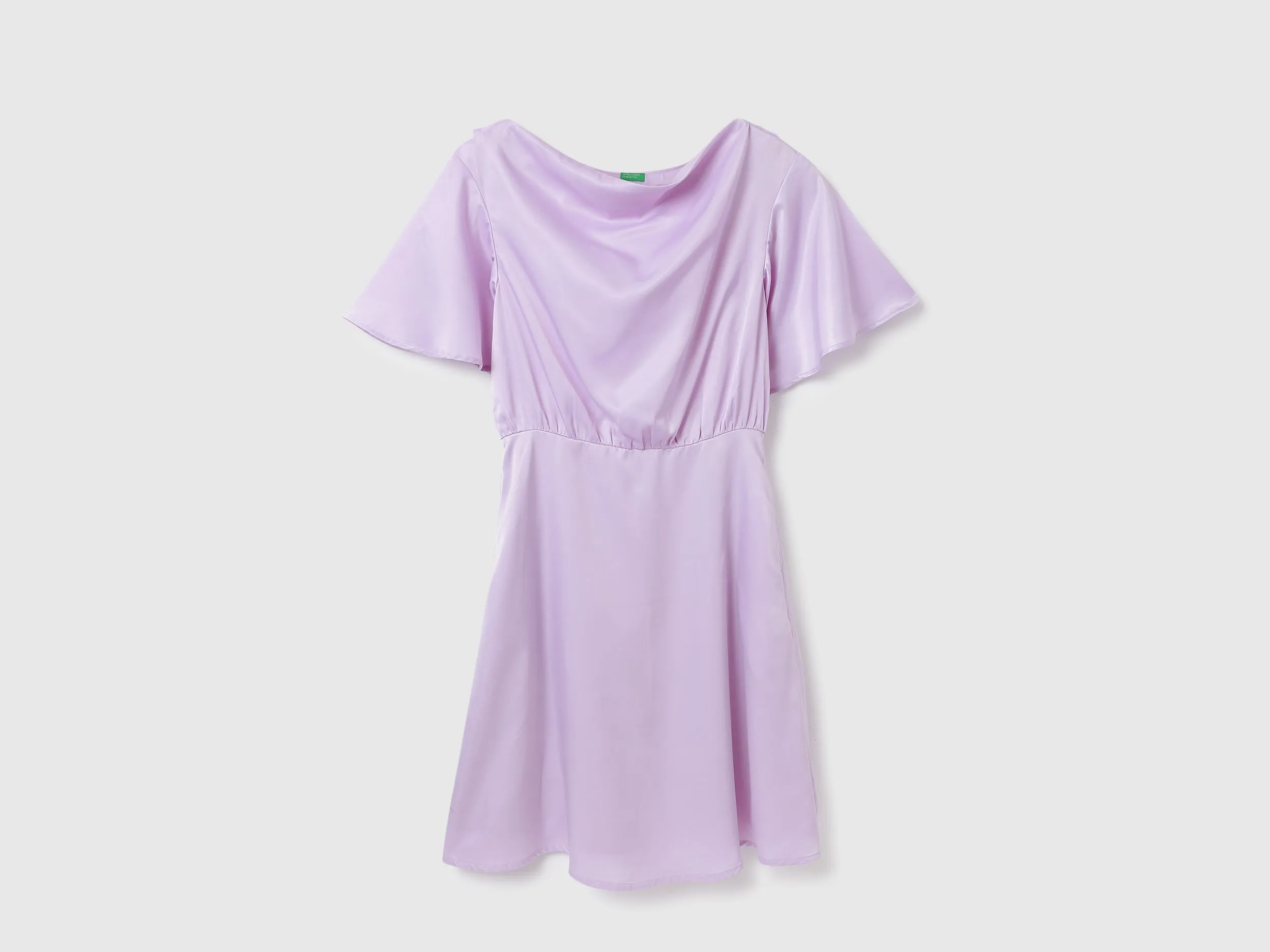 Cowl Neck Solid Dresses