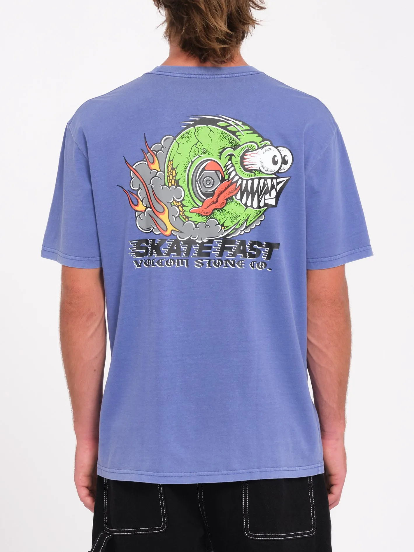 Crazee Wheel T-Shirt - Ballpoint Blue