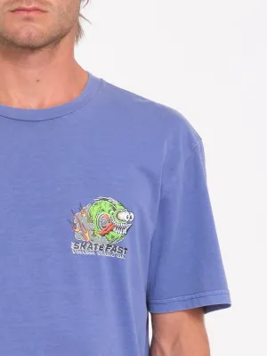 Crazee Wheel T-Shirt - Ballpoint Blue