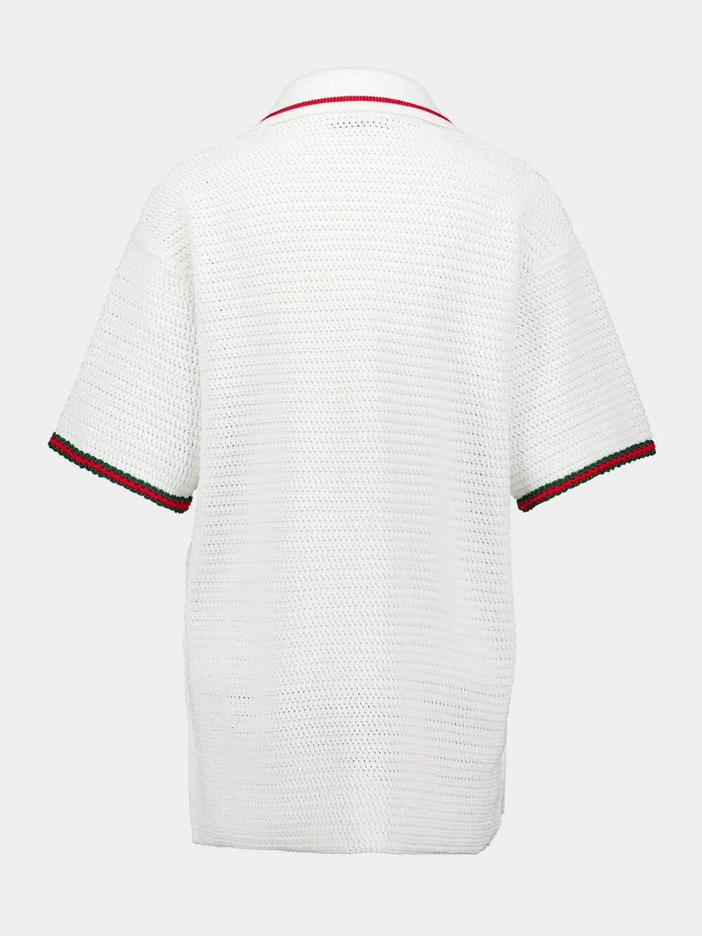 Crochet-Effect Cotton Dress