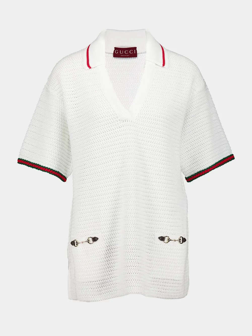 Crochet-Effect Cotton Dress