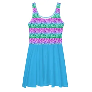 Crystal Stripe Skater Dress