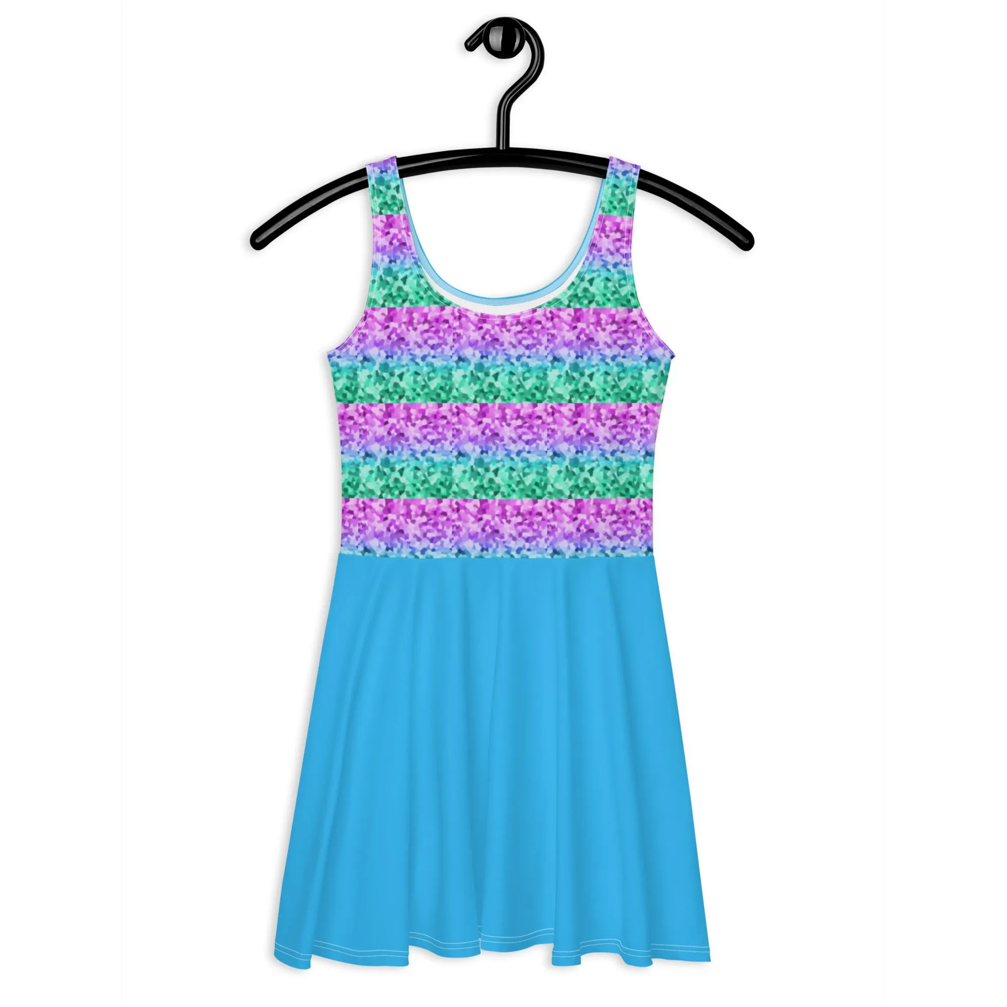 Crystal Stripe Skater Dress