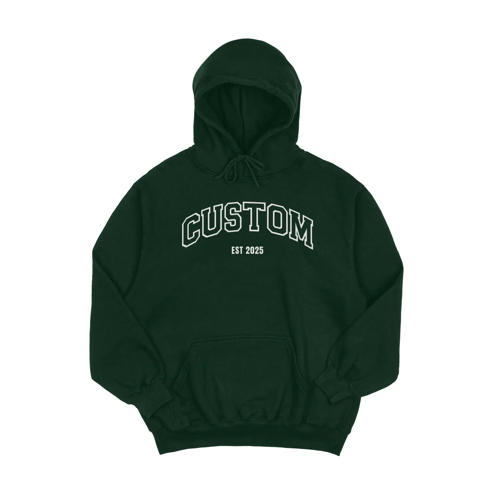 Custom Embroidered Word & Established Date Unisex Hoodies