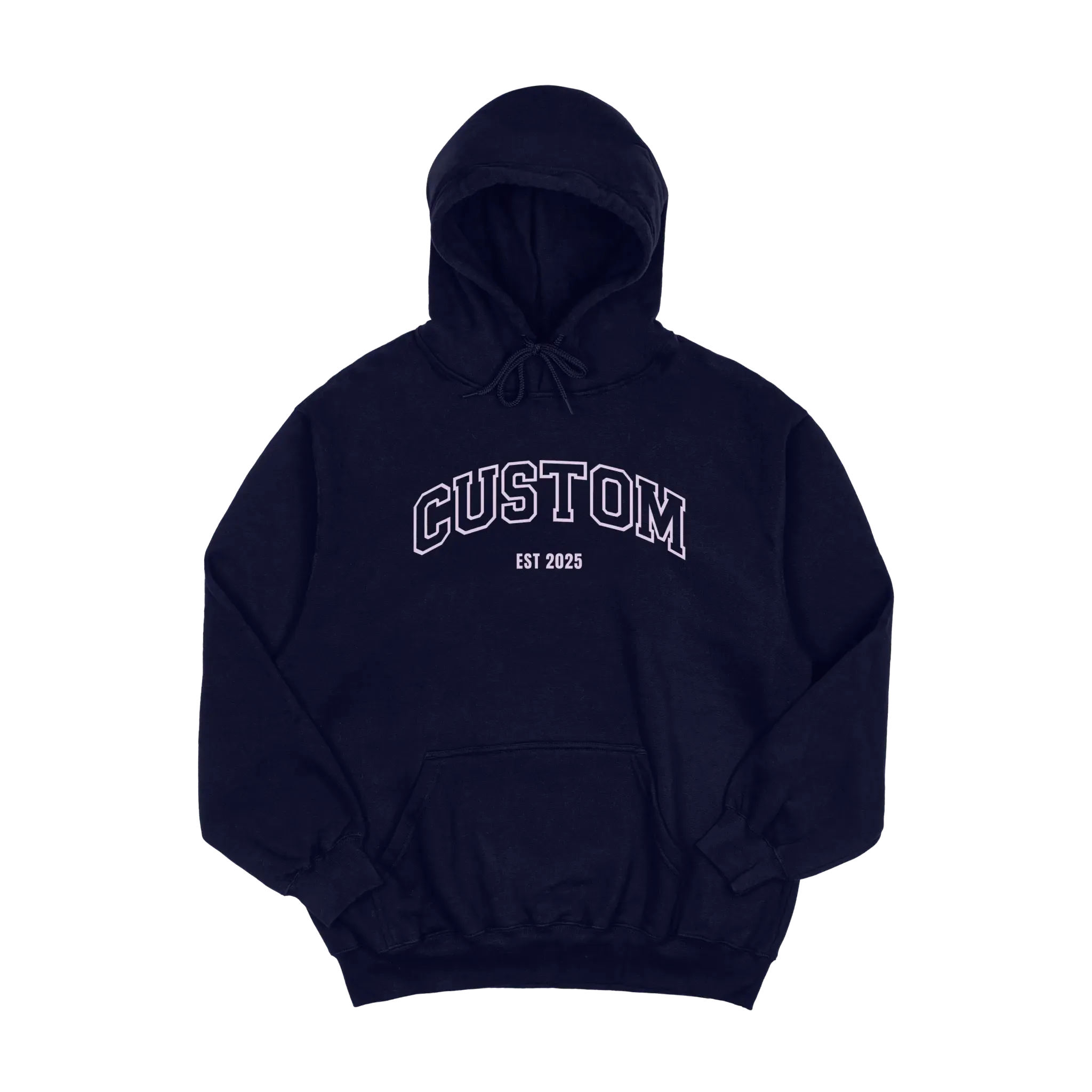 Custom Embroidered Word & Established Date Unisex Hoodies