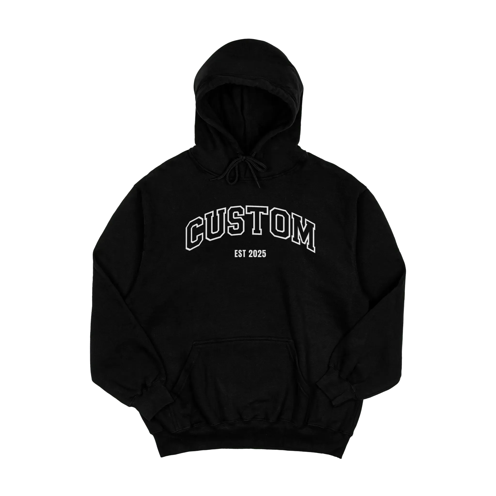 Custom Embroidered Word & Established Date Unisex Hoodies