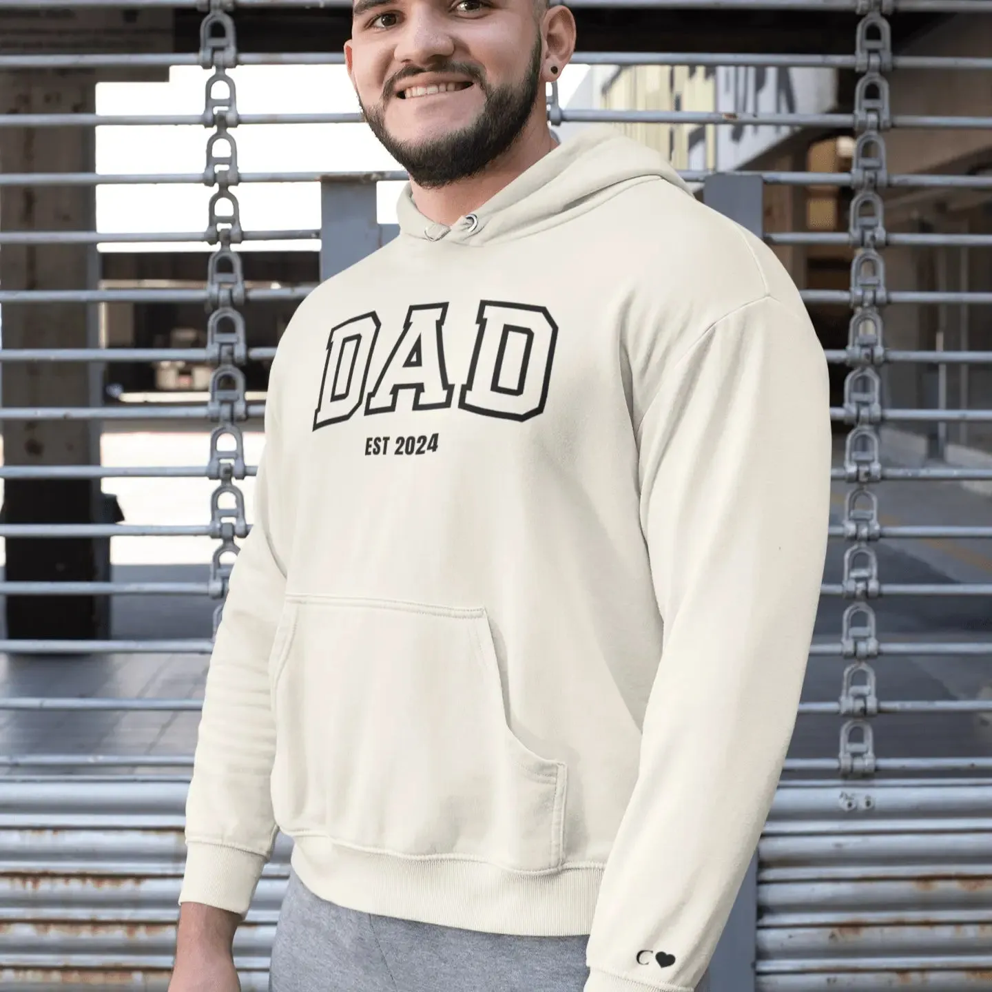 Custom Embroidered Word & Established Date Unisex Hoodies