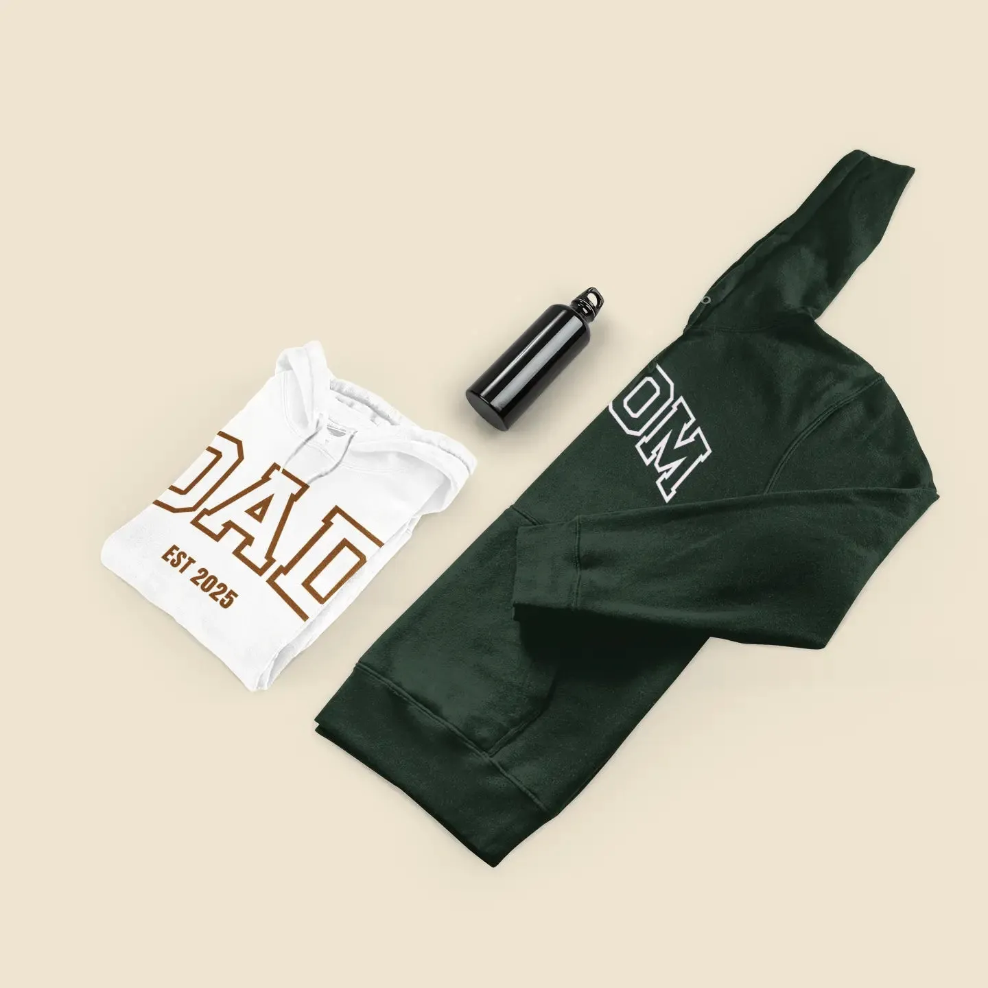 Custom Embroidered Word & Established Date Unisex Hoodies