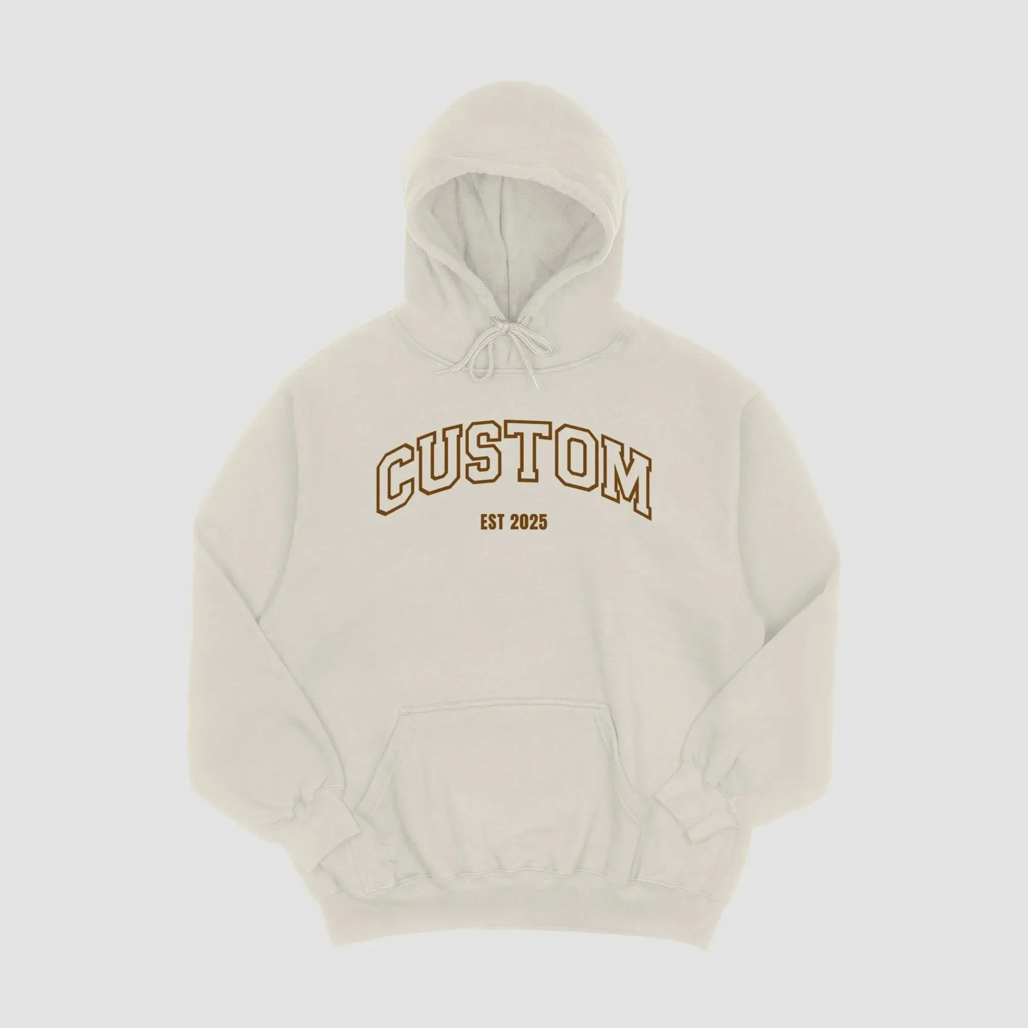 Custom Embroidered Word & Established Date Unisex Hoodies