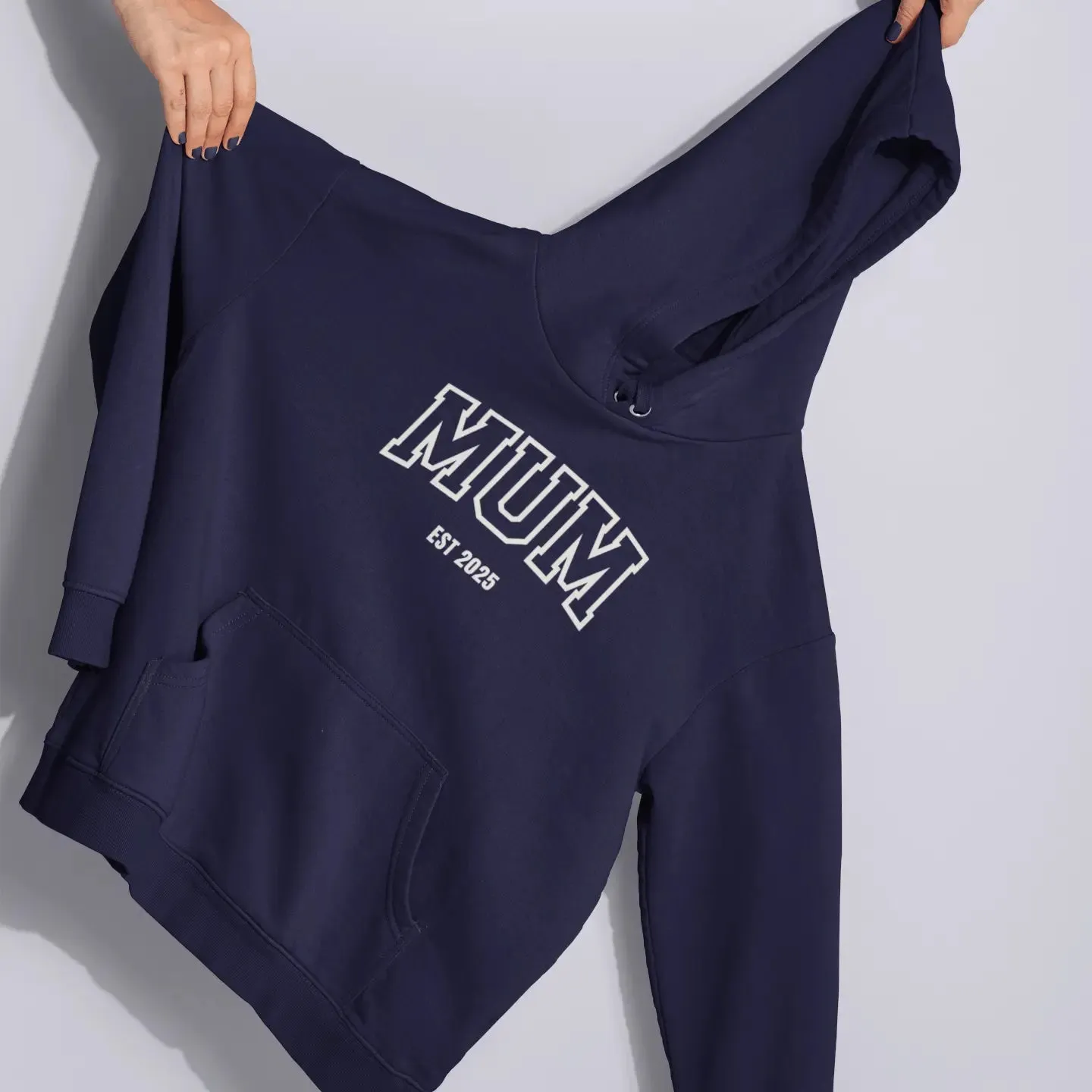 Custom Embroidered Word & Established Date Unisex Hoodies