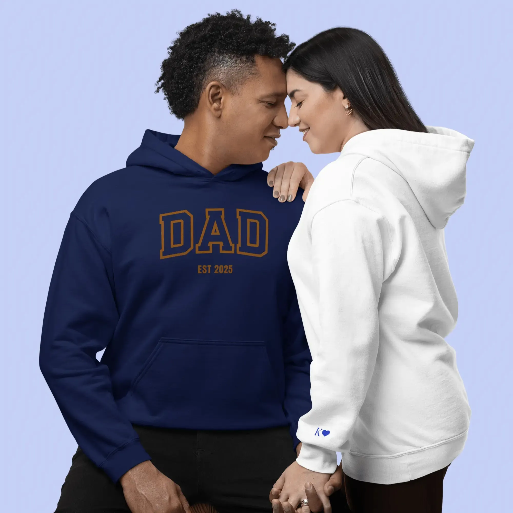 Custom Embroidered Word & Established Date Unisex Hoodies