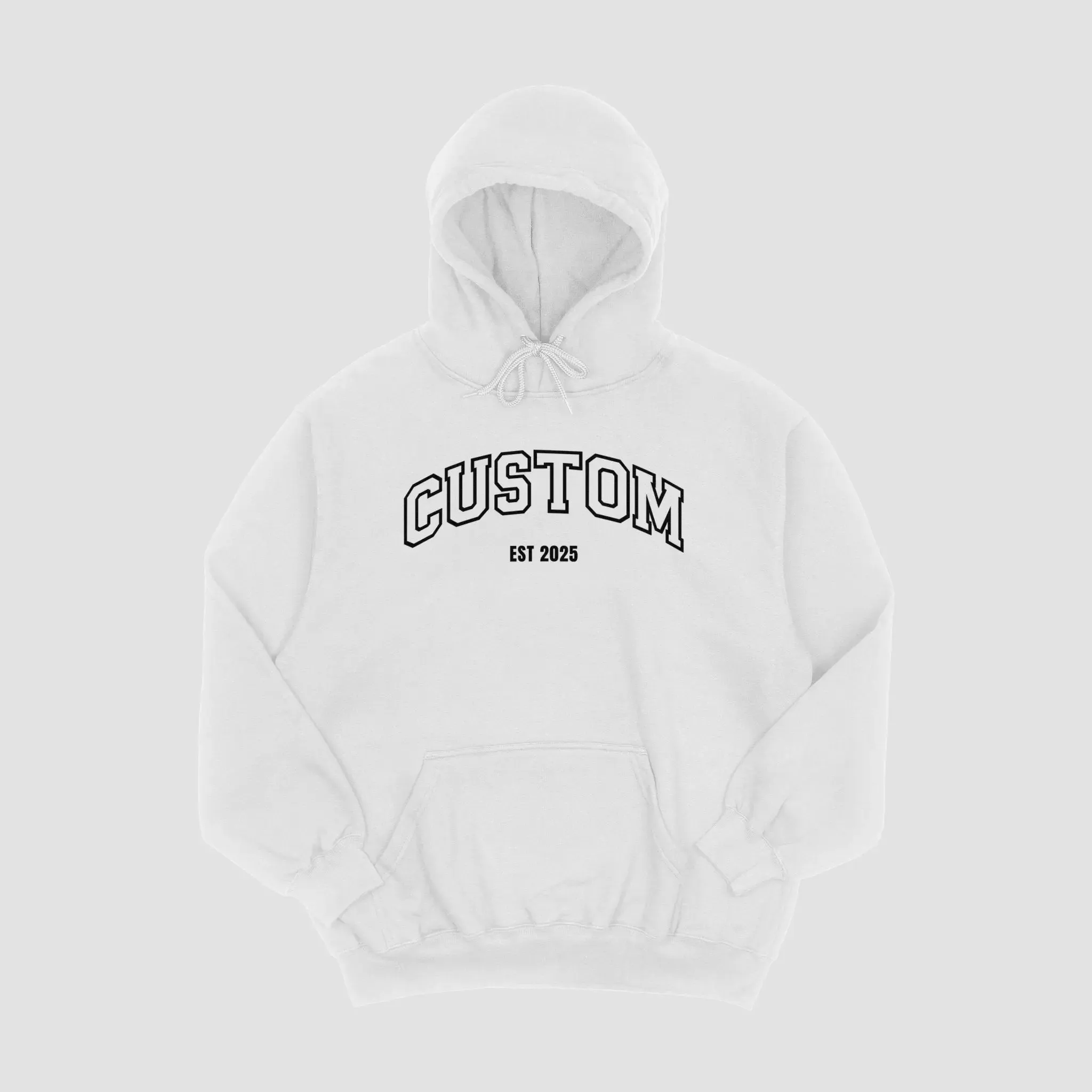 Custom Embroidered Word & Established Date Unisex Hoodies