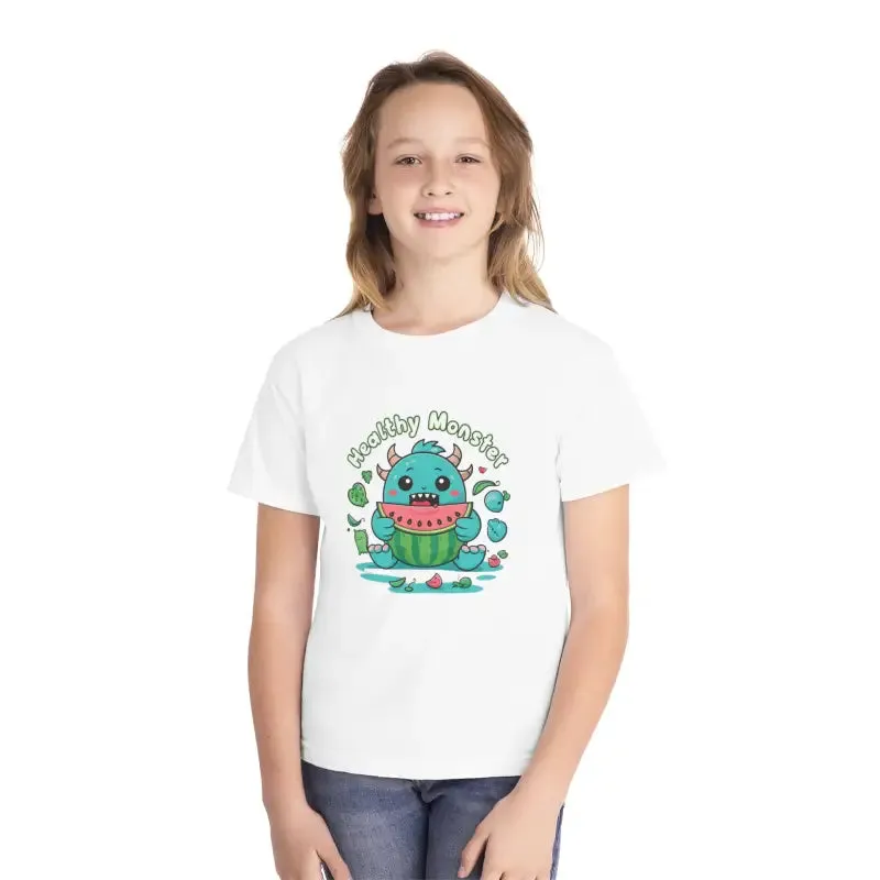 Cute Monster Eats Watermelon Tee for Tiny Tornadoes