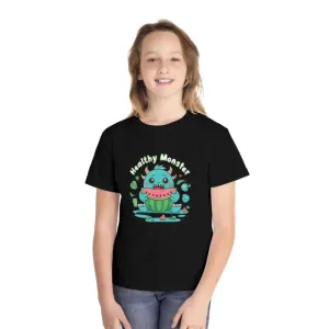 Cute Monster Eats Watermelon Tee for Tiny Tornadoes