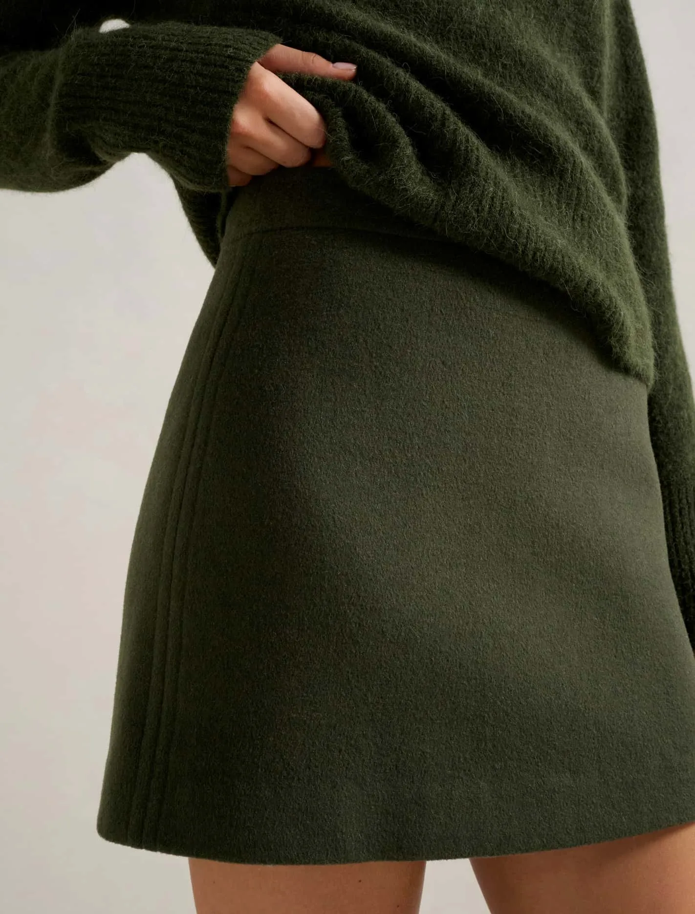 Danica Wool Mini Skirt