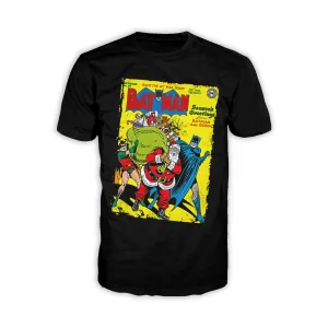 DC Comics Batman Cover 27 Xmas Men's T-shirt (Black)
