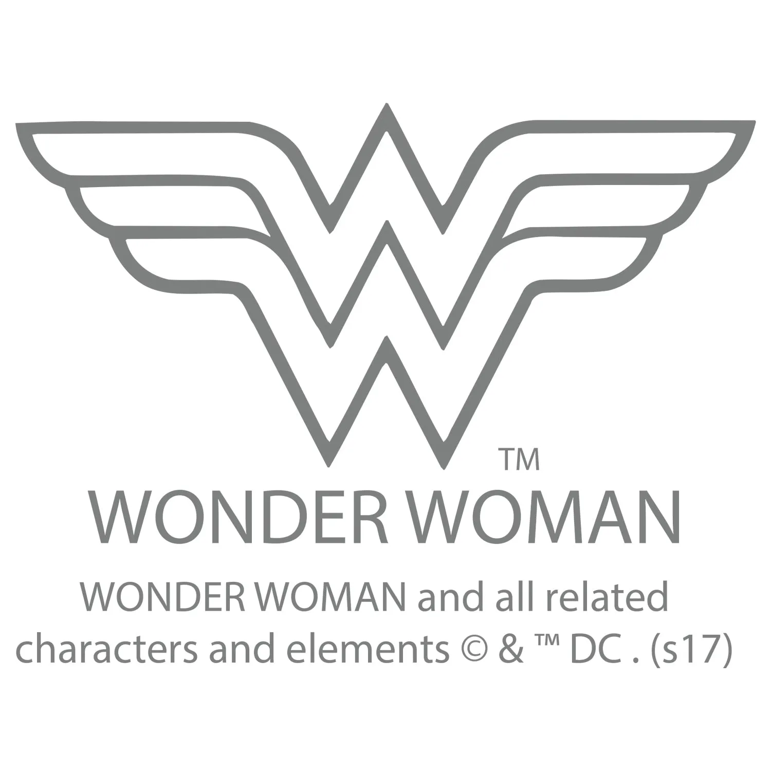 DC Comics Wonder Woman Logo Vintage Official Men's T-shirt (White)