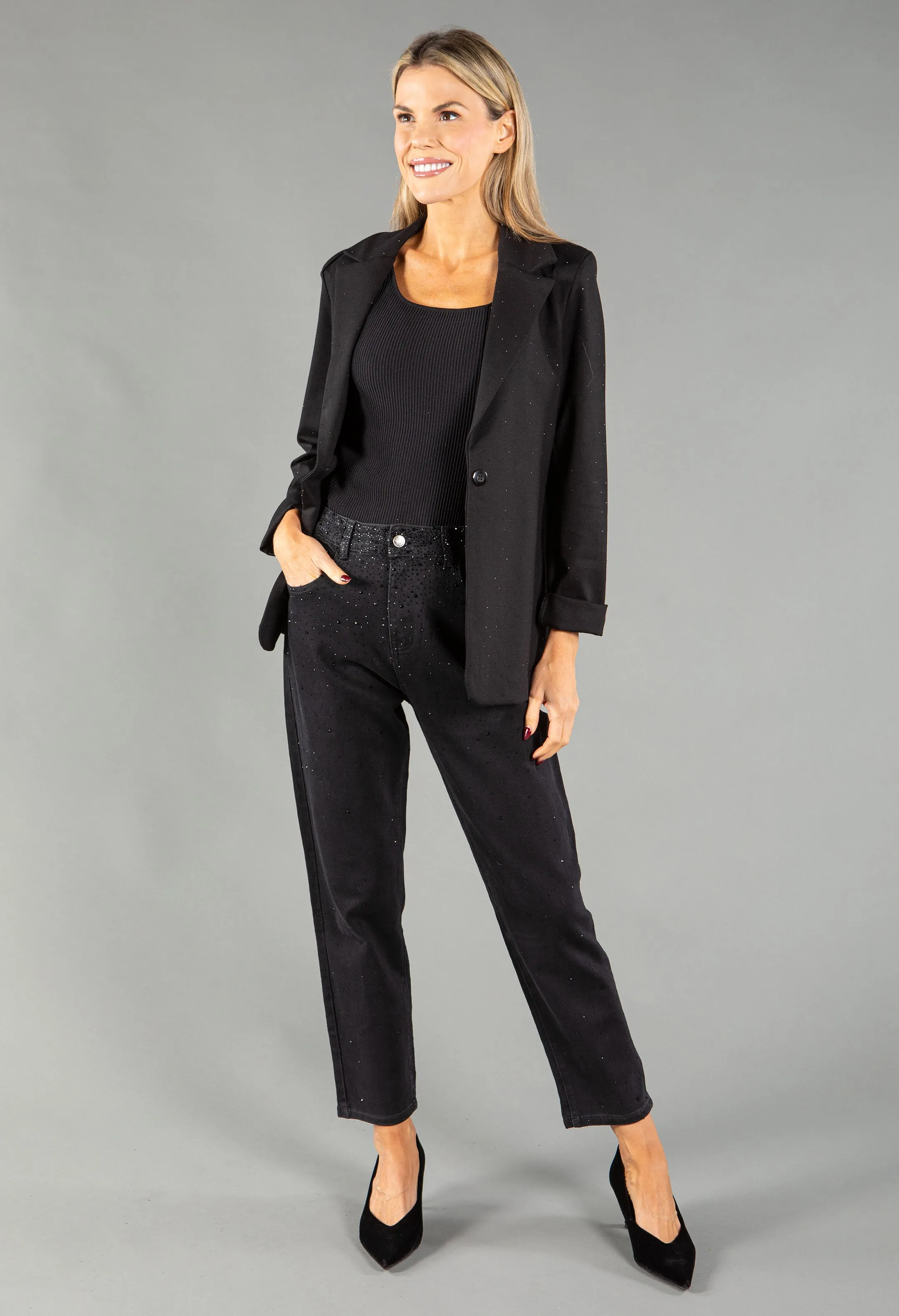 Diamante Studded Blazer