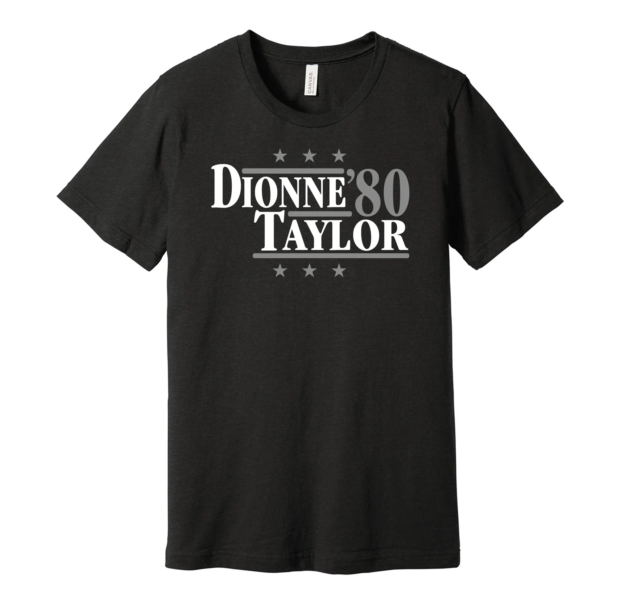 Dionne & Taylor '80 - Los Angeles Hockey Legends Political Campaign Parody T-Shirt - Hyper Than Hype Shirts