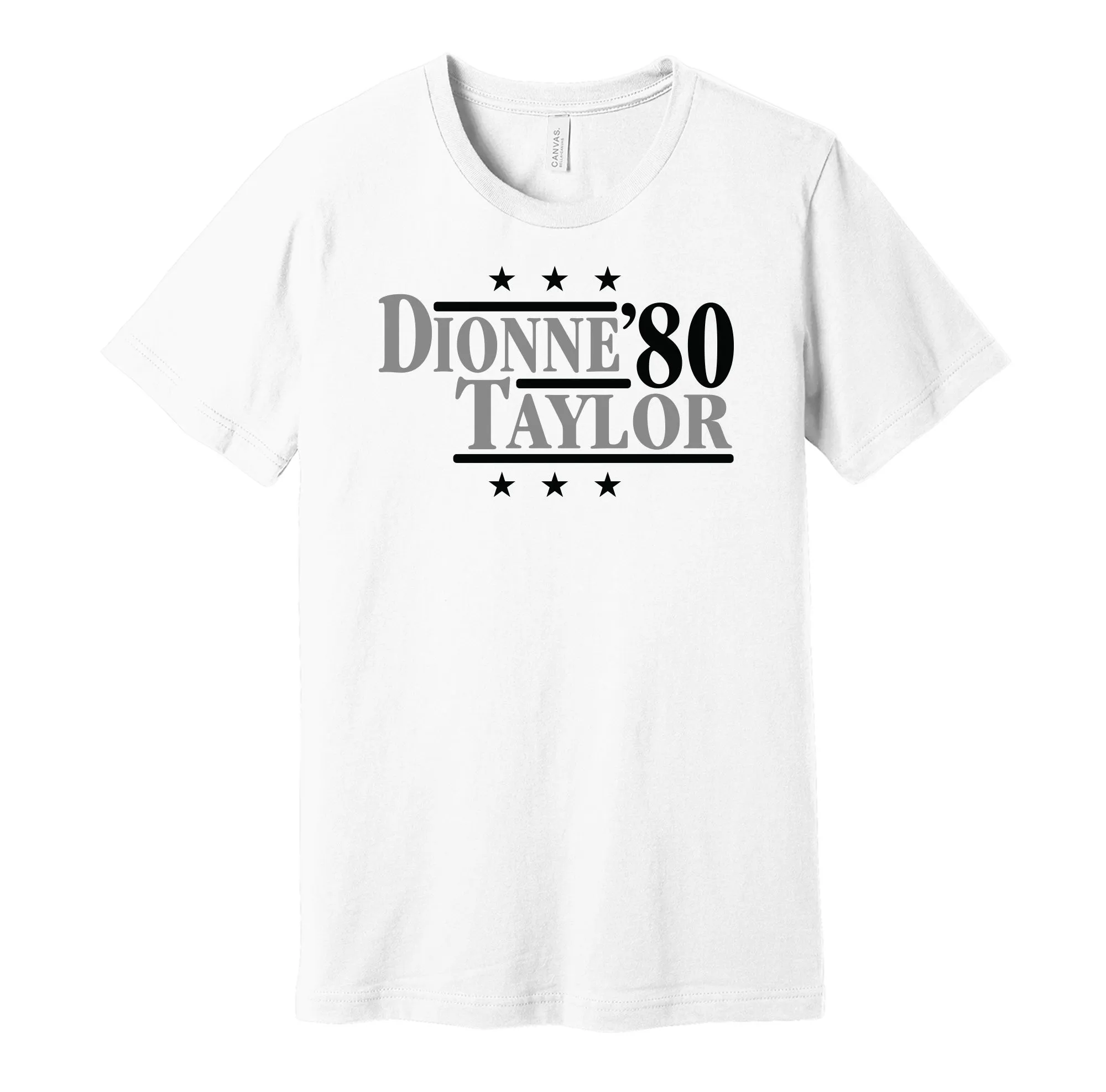 Dionne & Taylor '80 - Los Angeles Hockey Legends Political Campaign Parody T-Shirt - Hyper Than Hype Shirts
