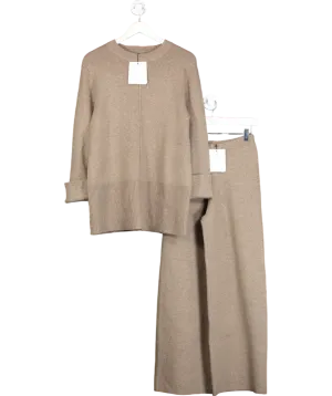 DISSH Brown Clemence Chocolate Marl Knit Jumper And Knit Pants UK XS
