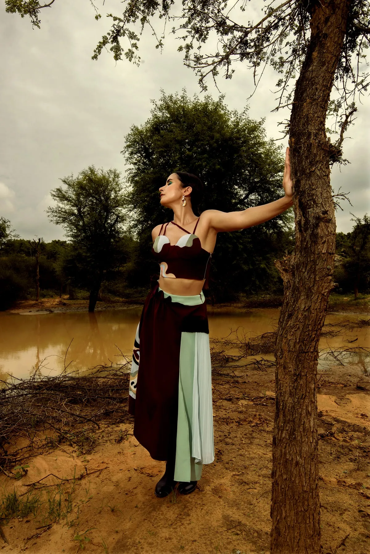 Dramatic Crimson Skirt