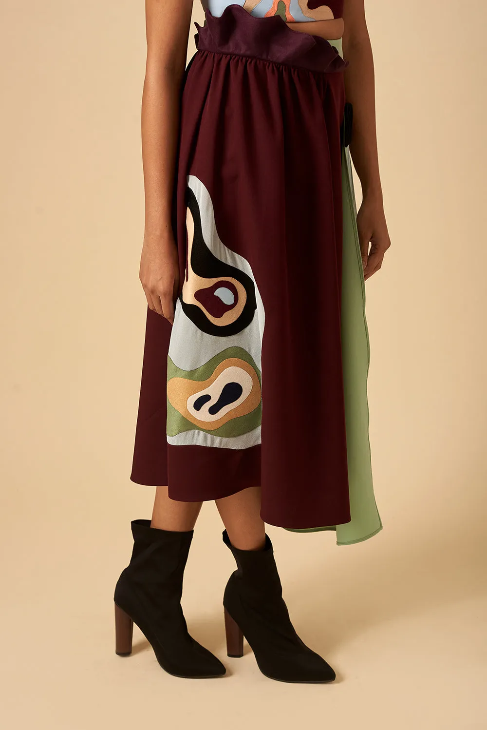 Dramatic Crimson Skirt