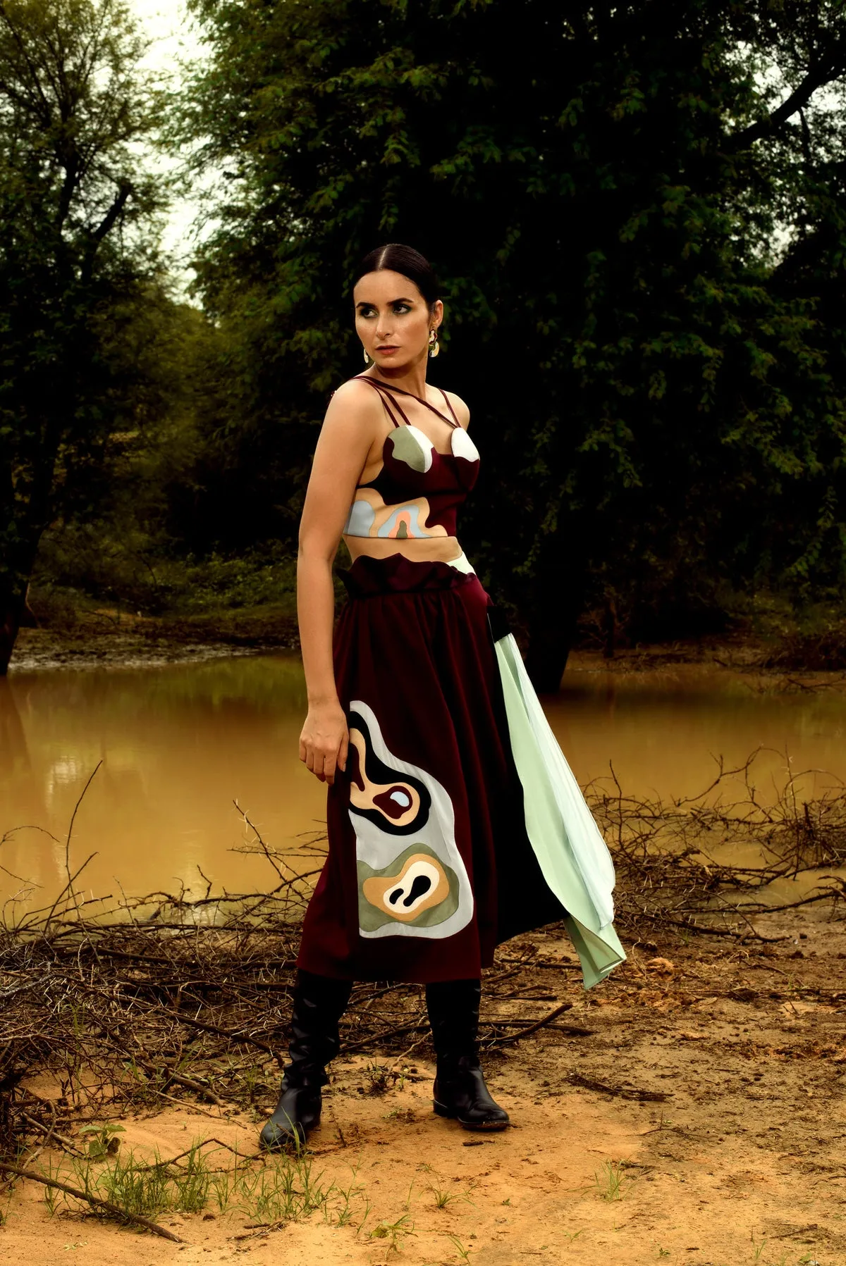 Dramatic Crimson Skirt